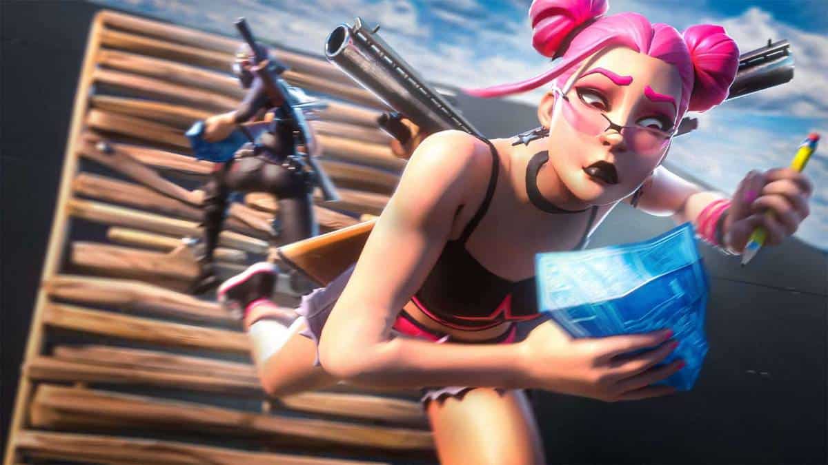 Promomaterial von Fortnite, welches von Epic Games stammt.