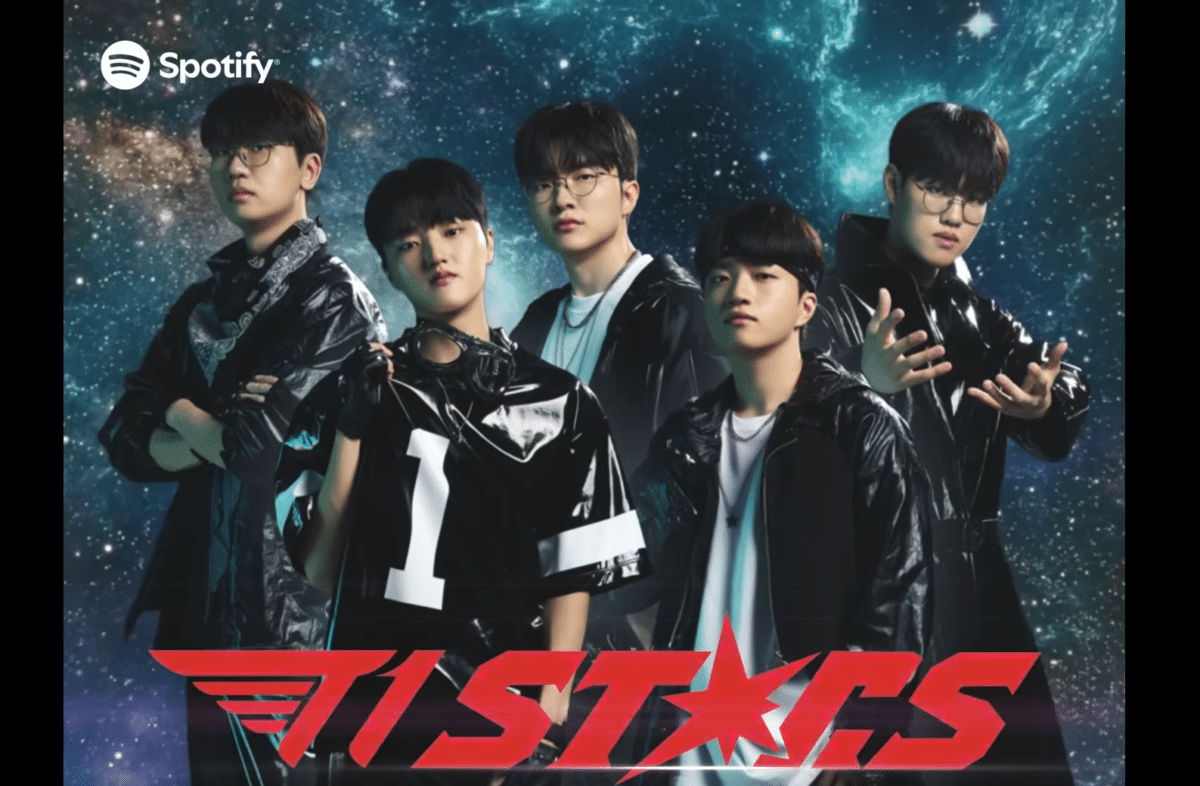 T1 Esports-Anthem mit Spotify und SEVENTEEN