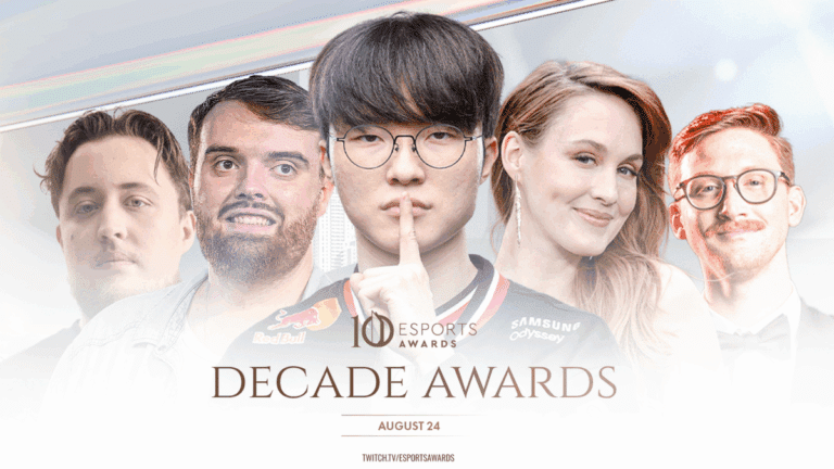 Los Esports Awards celebran la última decada de la industria: Faker, Riot Games y Sjokz entre los grandes ganadores