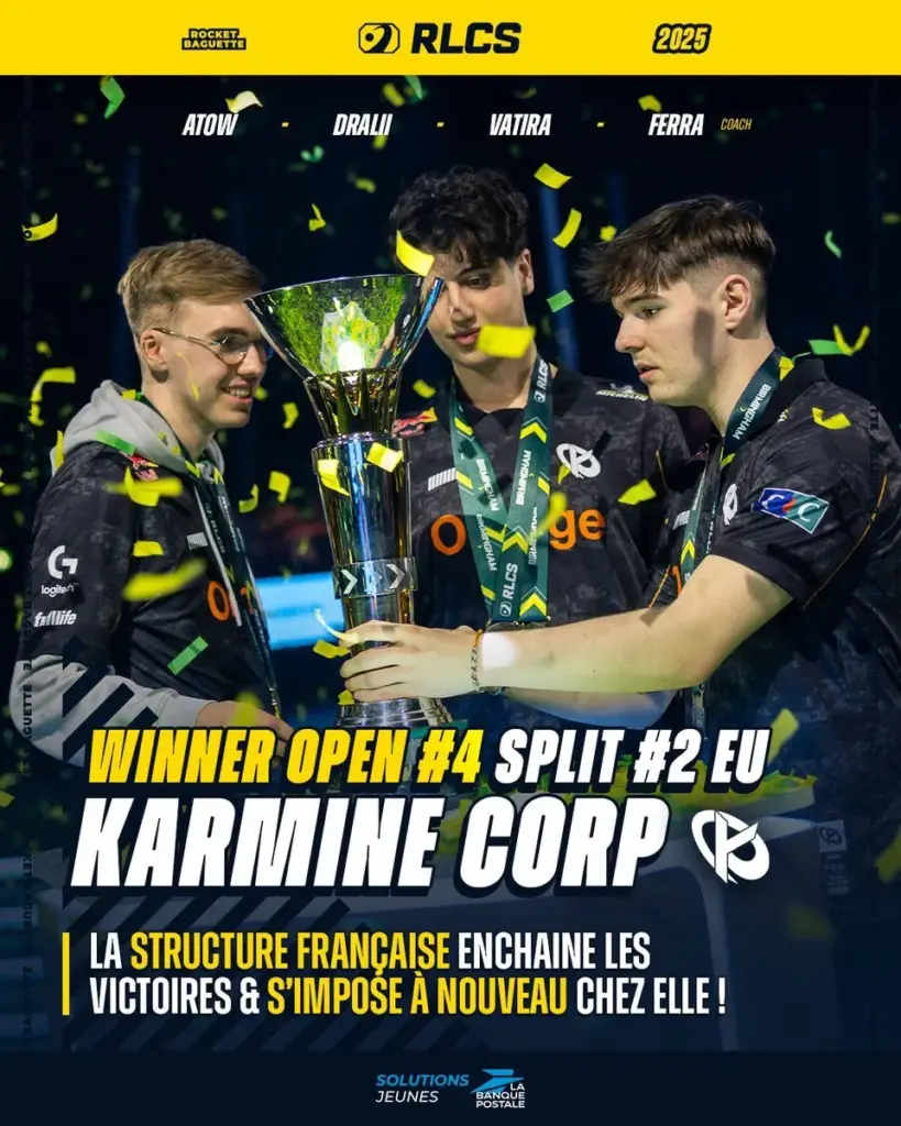 Trophée en poche, Mondiaux en vue : la Karmine Corp brille sur Rocket League