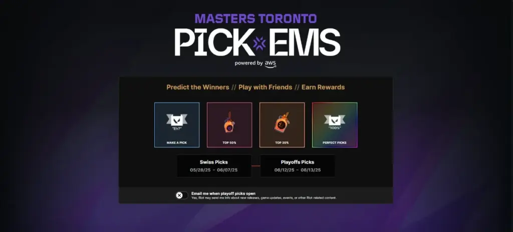 Pick&rsquo;Ems VALORANT : le guide pour briller aux Masters de Toronto