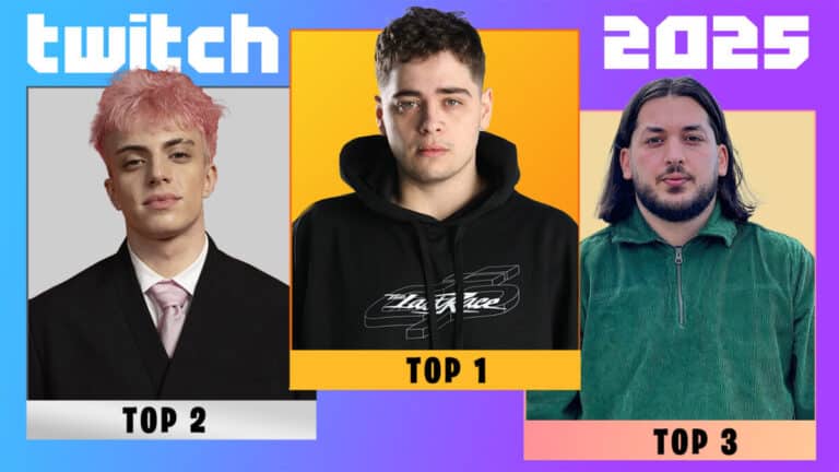 Les 20 streamers FR les plus regardés en 2025