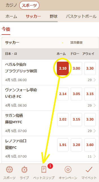 ユーロ サッカー オッズ