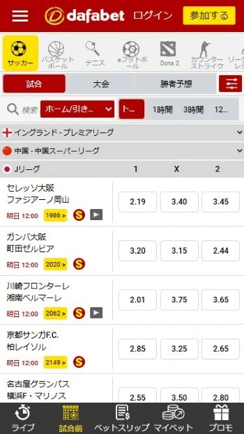 ブックメーカー サッカー プレミアリーグ