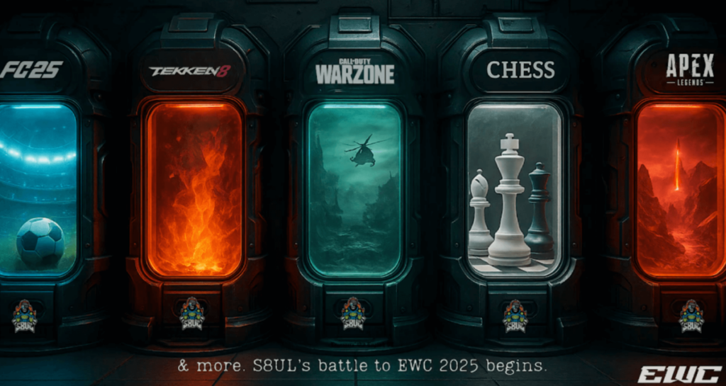 S8ULが『Esports World Cup 2025』に5部門で出場決定