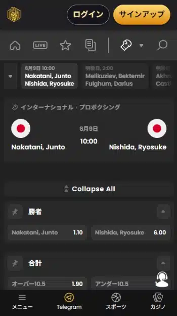 ボクシング ブックメーカー