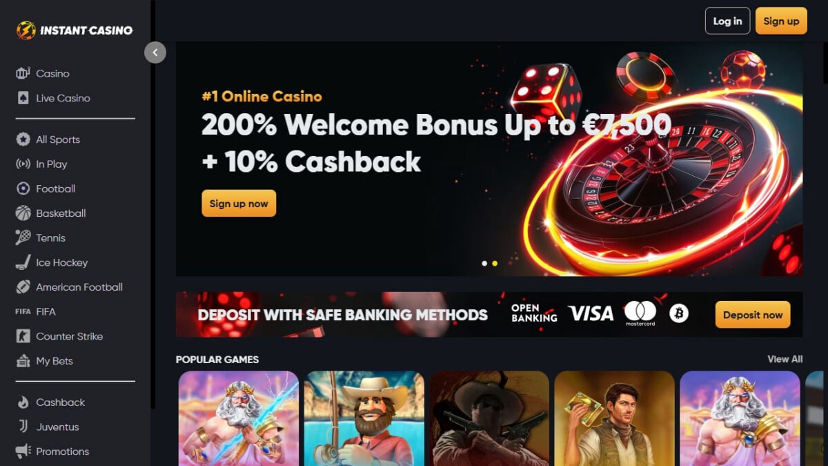 instant casino met crypto