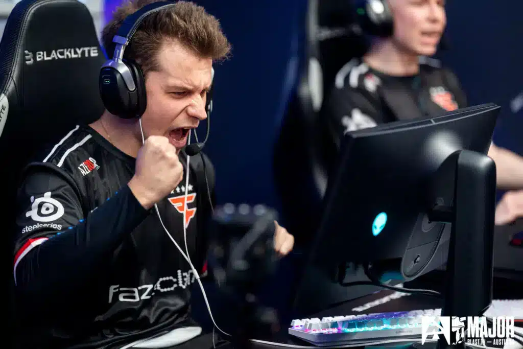 FaZe Clan tijdens de BLAST.tv Austin Major