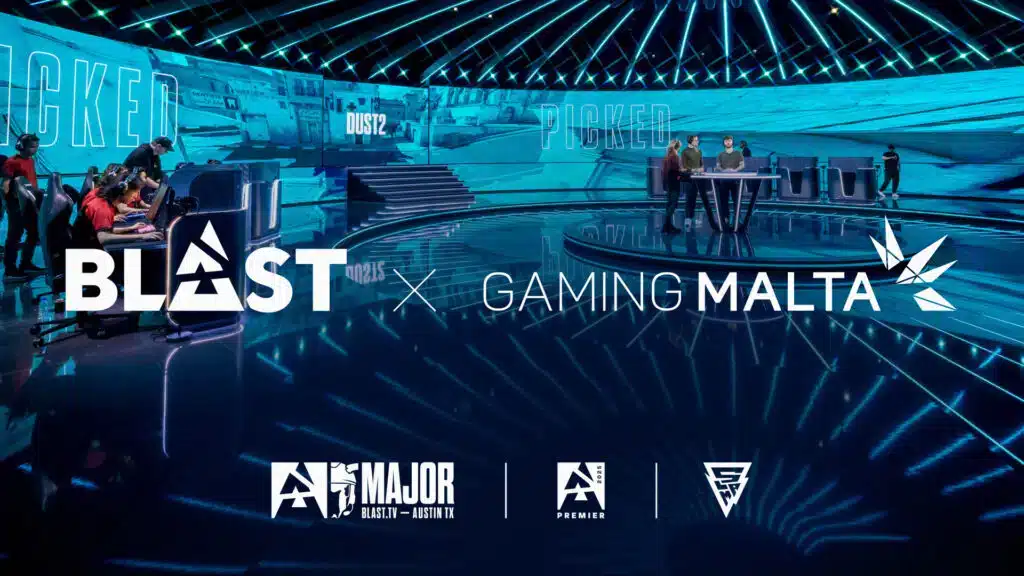 BLAST x GamingMalta deal over esports met Counter-Strike 2 toernooi in de achtergrond
