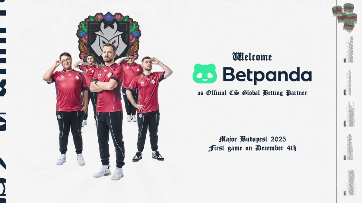 G2 Esports sluit crypto casino deal met Betpanda