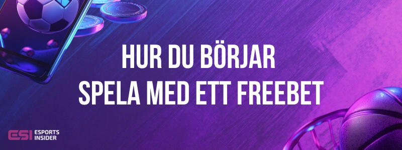 Hur du börjar spela med ett freebet med betting på mobil och en basketboll