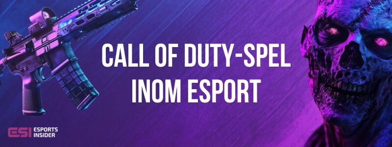 Call of Duty-spel inom esport brevid vapen och zombie