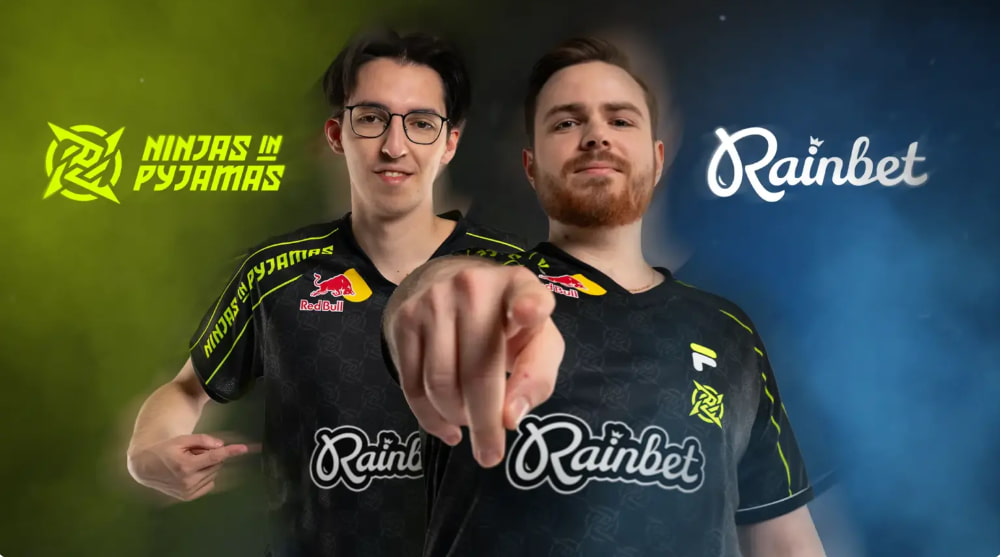 Ninjas in Pyjamas teamar upp med Rainbet för 2025