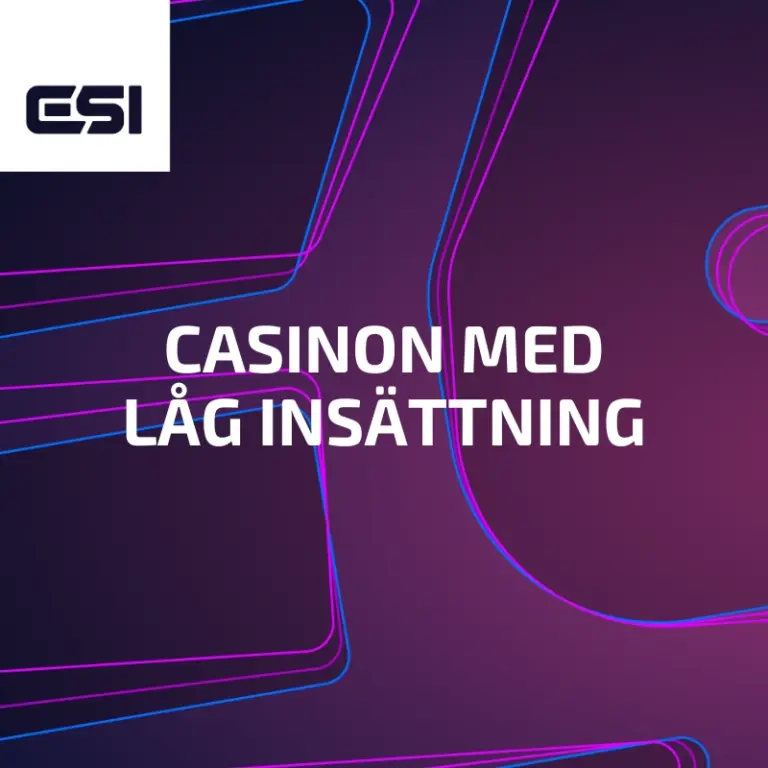 Casino med låg insättning – Jämför minsta insättning på casinon 2025