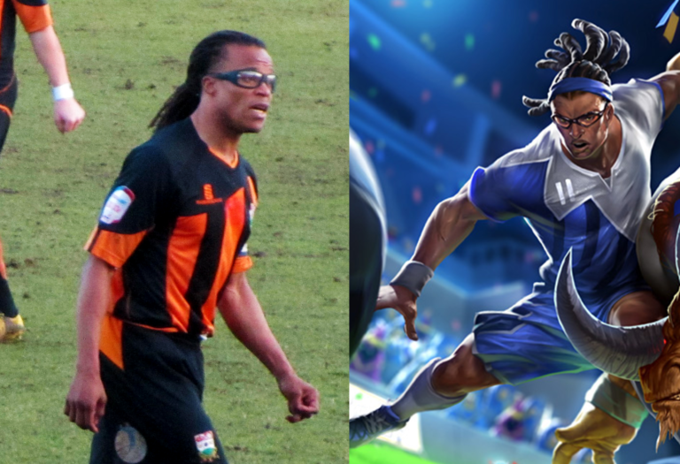 https://upload.wikimedia.org/wikipedia/commons/5/51/Edgar_Davids_16-02-2013_1.jpg http://leagueoflegends.wikia.com/wiki/Lucian/Skins?file=Lucian_StrikerSkin.jpg