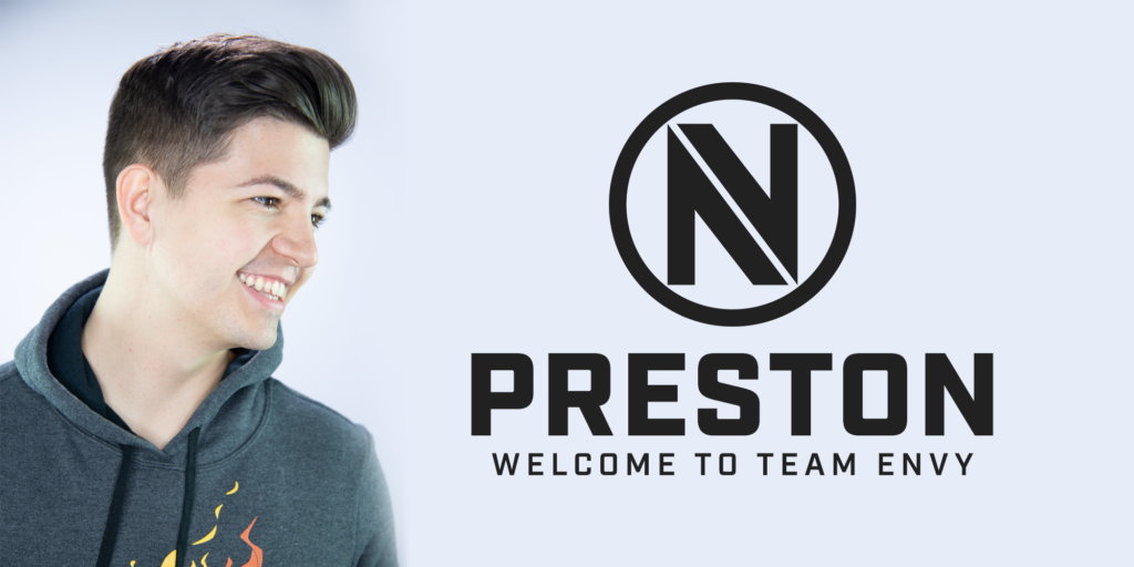 Preston Arsement partners with Team Envy