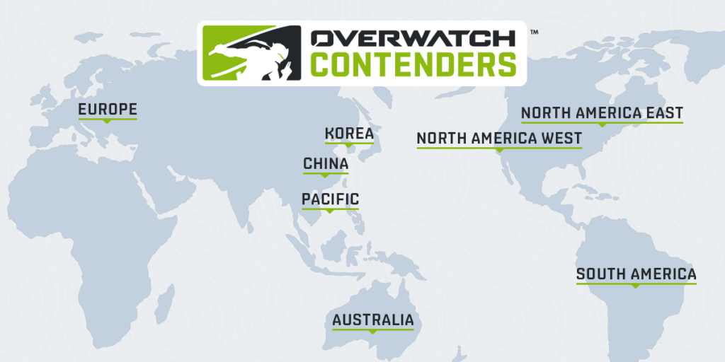 Overwatch Contenders Regions