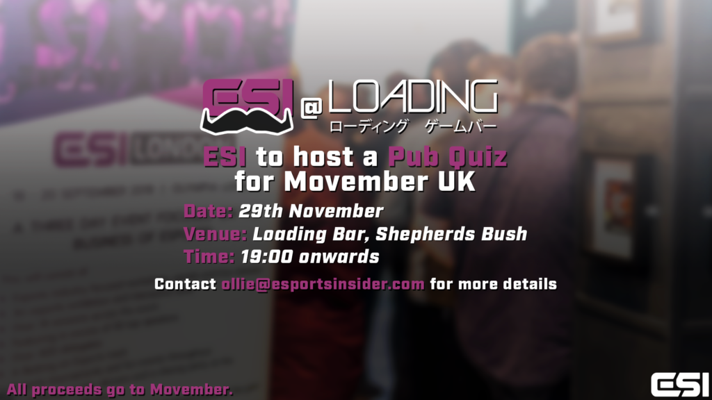 The ESI x Movember Pub Quiz is nearly upon us…