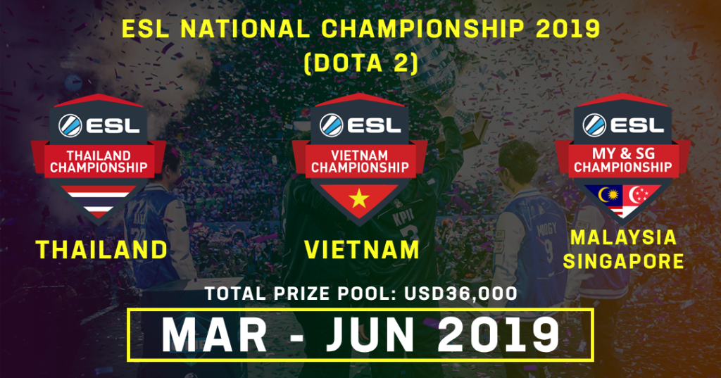 ESL to expand into Thailand, Vietnam and Malaysia/Singapore with DOTA 2 tournaments