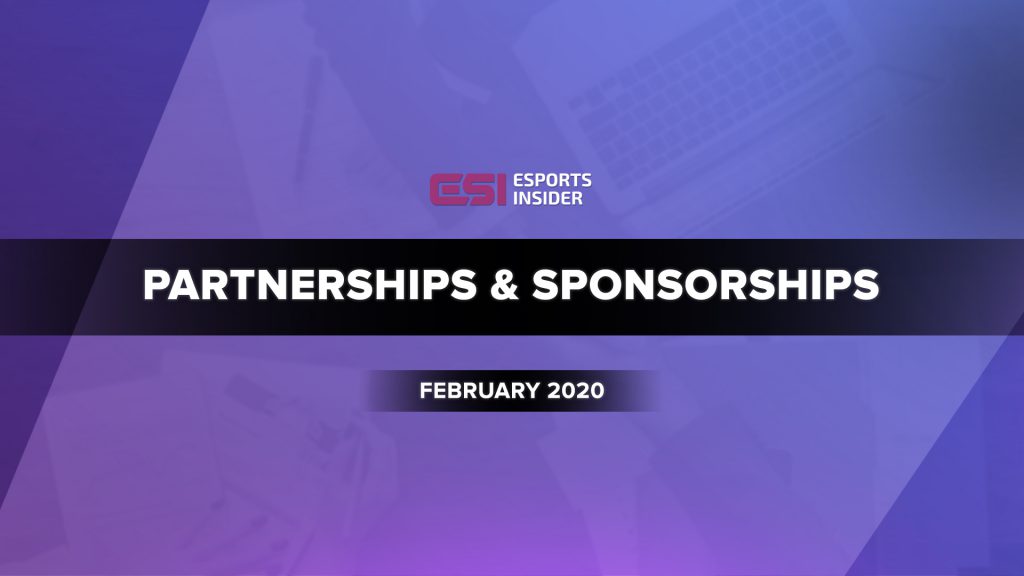 Esports partnerships and sponsorships highlights for February 2020