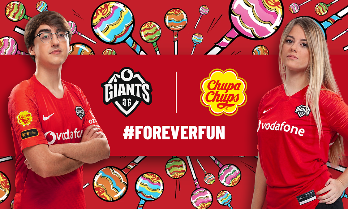 Vodafone Giants pick up Chupa Chups partnership