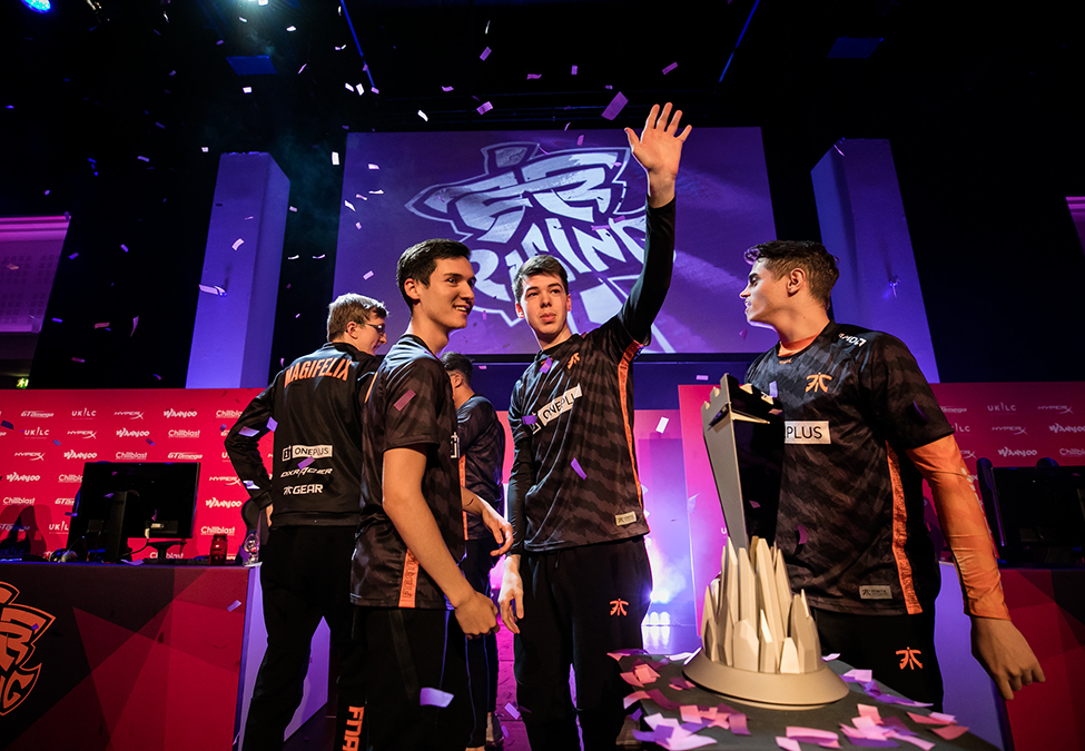 Fnatic Rising, winners of the 2019 UKLC Summer Split.