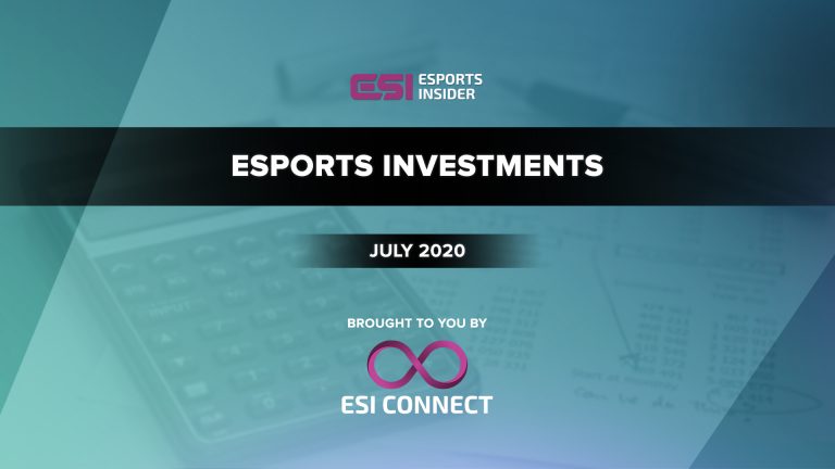 $20.3M raised in disclosed esports investments in July 2020
