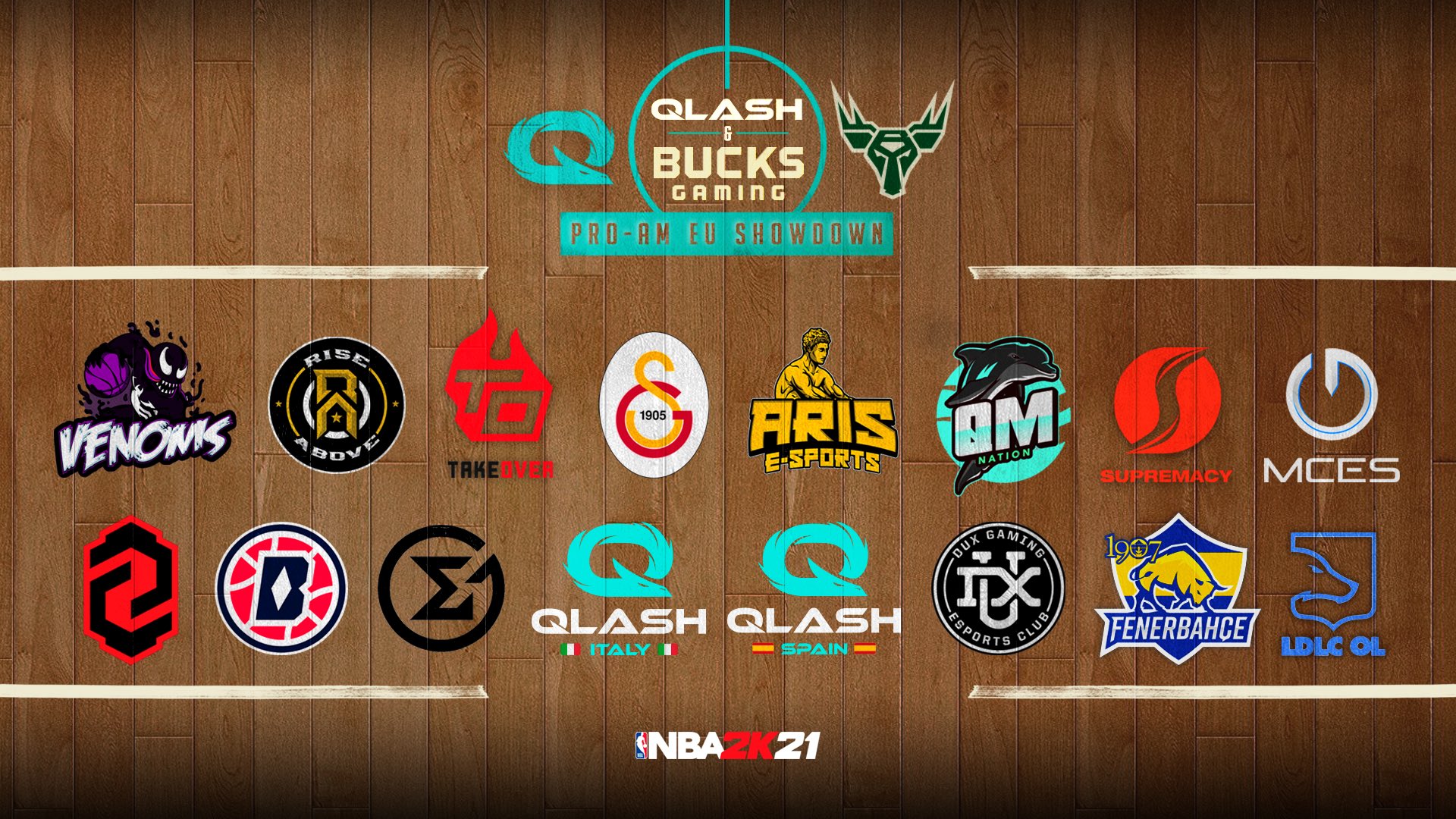 Bucks Gaming teams with QLASH for European NBA 2K competition