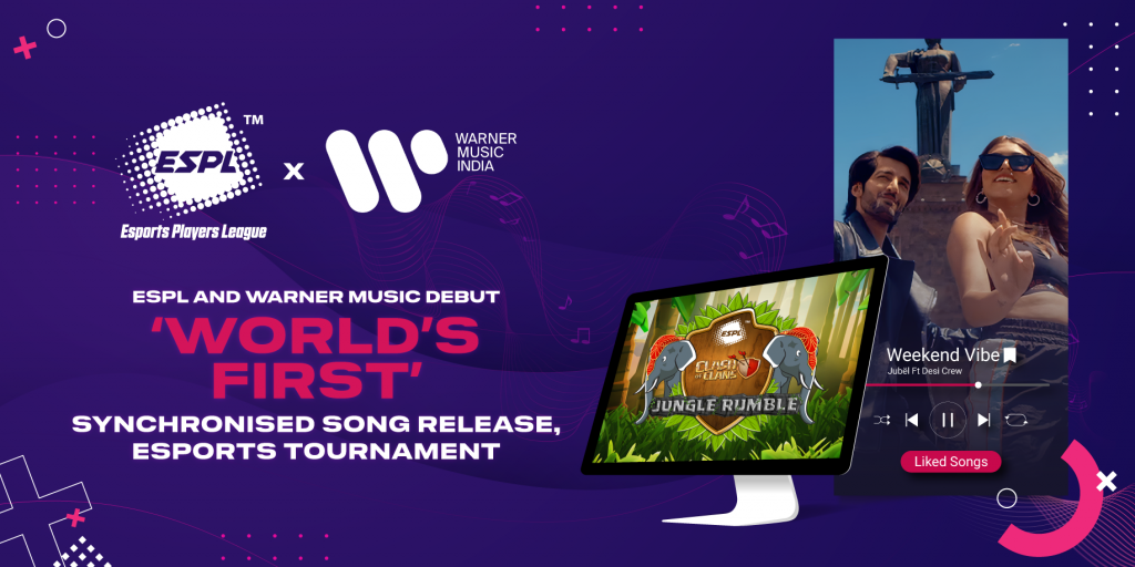 ESPL and Warner Music India debut ‘world’s first’ synchronised song release, esports tournament