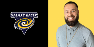 The Galaxy Racer Logo and Danny Lopez