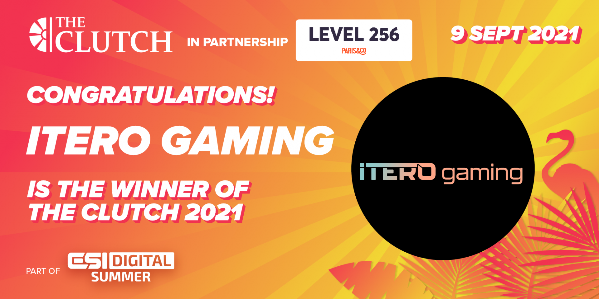 iTero Gaming wins The Clutch 2021