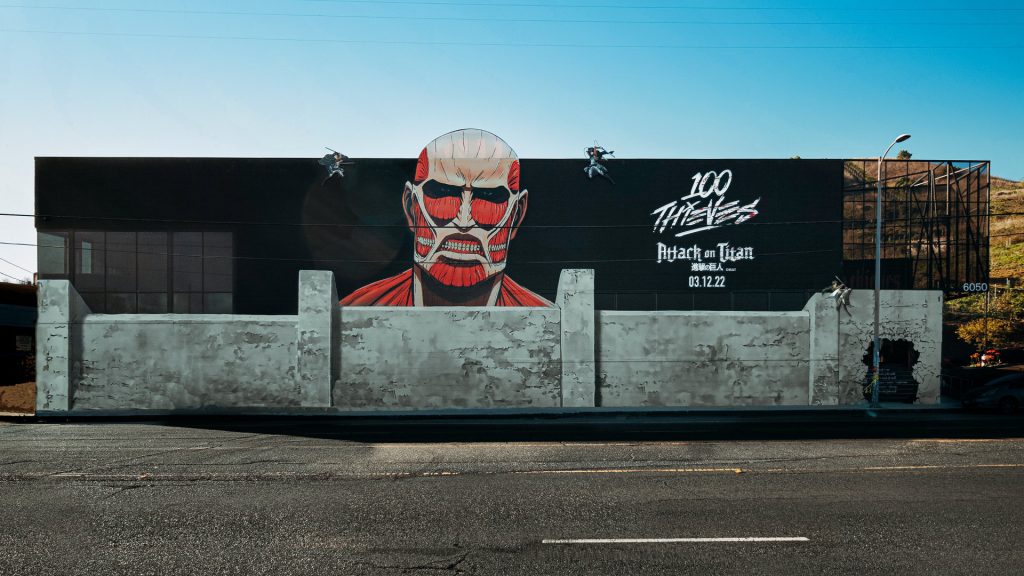 100 Thieves x AoT LA Art Installation