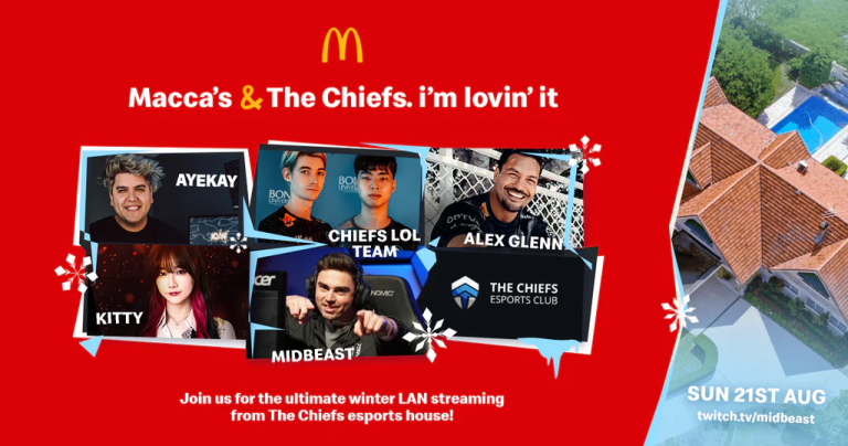 McDonald’s Australia teams up with The Chiefs Esports Club