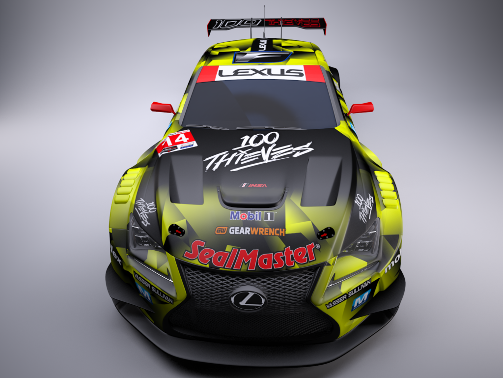 Lexus 100 Thieves race car 