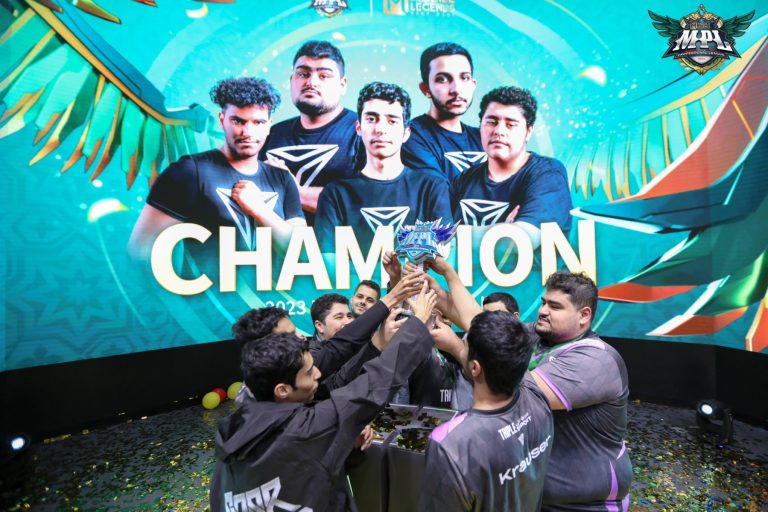 Triple Esports winning the MPL MENA Fall Split Championship 2023