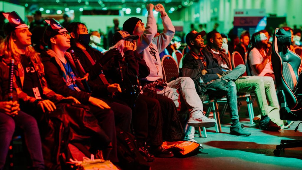 Image showing crowd supporting GIANTX at gaming event