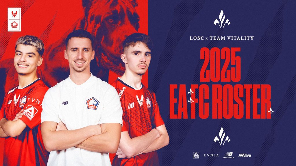 LOSC Lille and Team Vitality 2025 EA FC roster