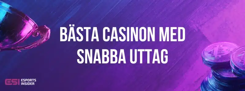 Bästa casinon med snabba uttag med pokal till och staplade mynt.