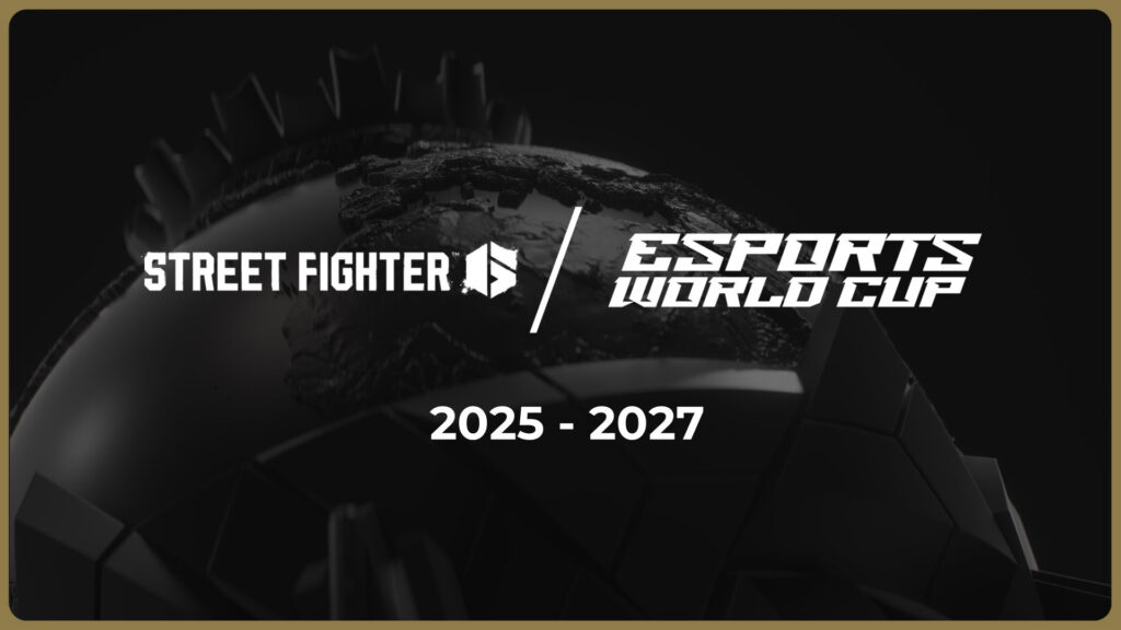 Image of Street Fighter 6 and Esports World Cup logos on a black background