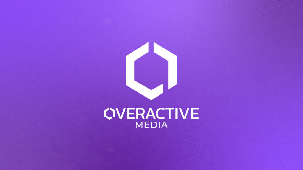 Image of OverActive Media logo on purple background