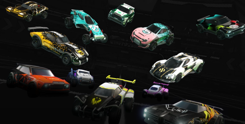 Rocket League RLCS decals collection 2025