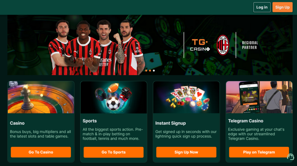 tg.casino s kryptoměnami