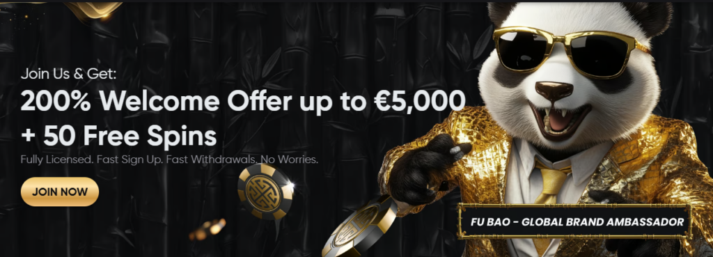 Golden Panda uvítací bonus