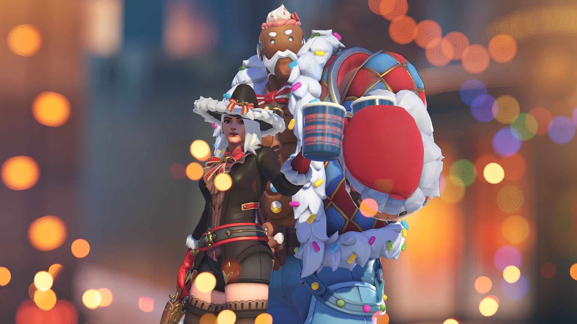 Ashe's Cozy Christmas themed skin from Overwatch 2