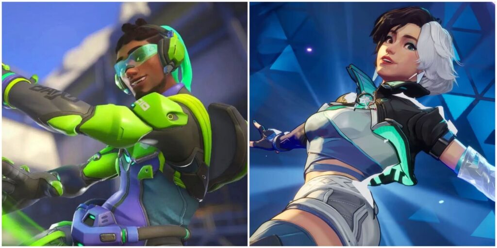 Lucio from Overwatch 2 and Luna Snow from Marvel Rivals side by side.