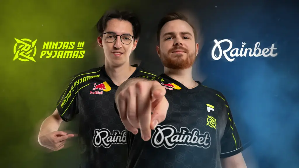 Ninjas in Pyjamas announces Rainbet as jersey partner