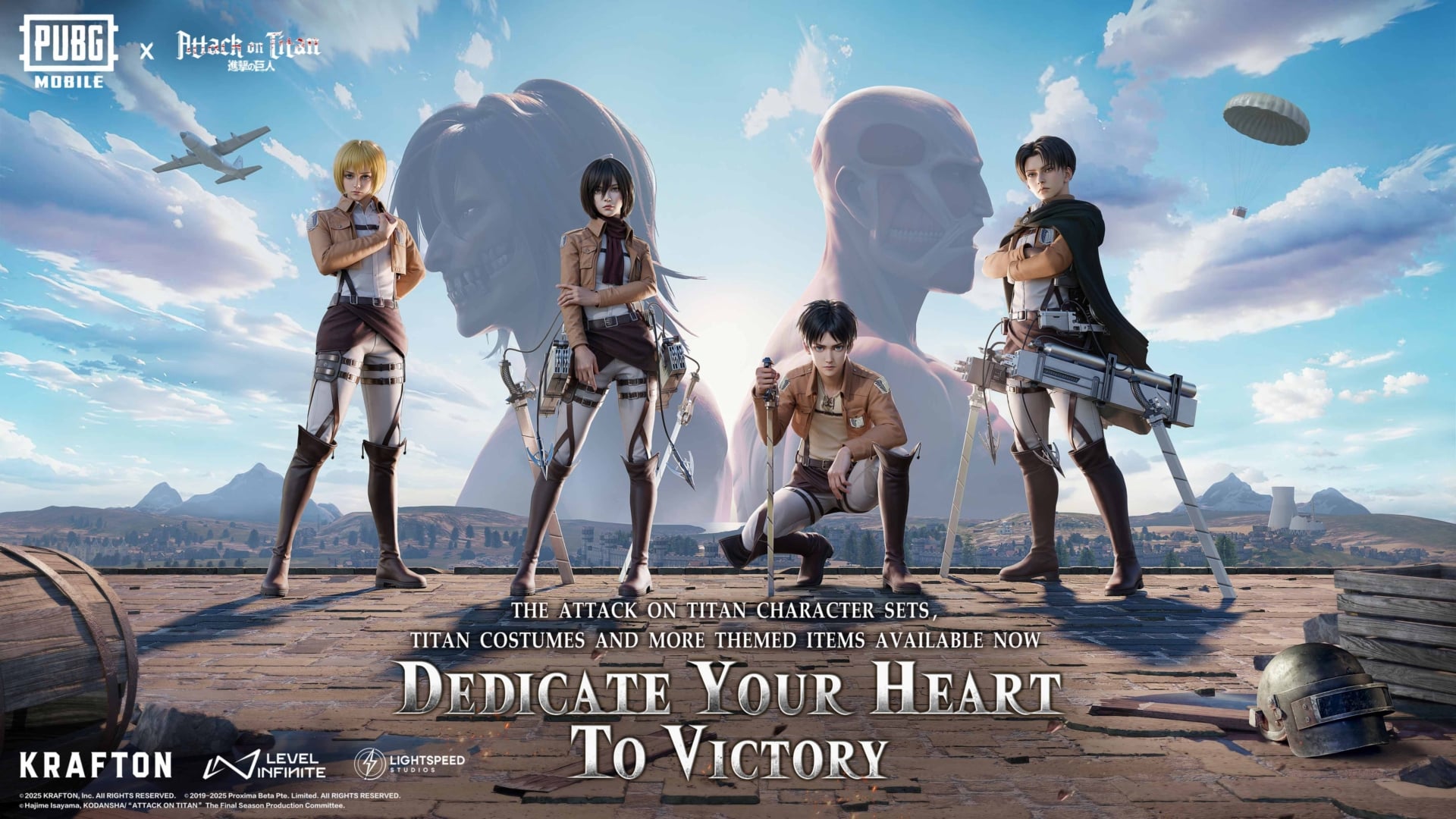 PUBG Mobile launches Attack on Titan collaboration update