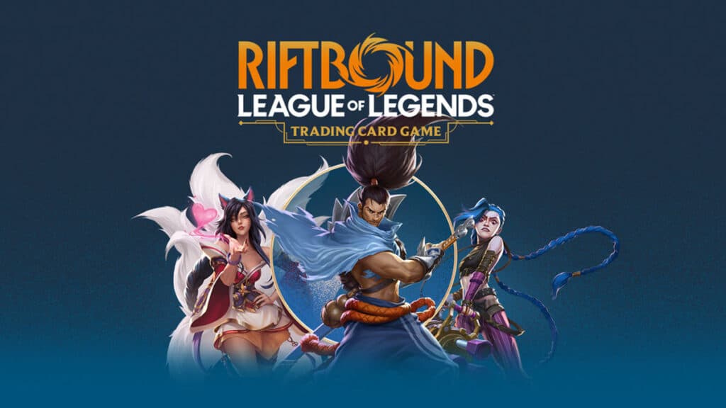 Ahri, Yasuo, and Jinx featured in Riftbound: League of Legends Trading Card Game