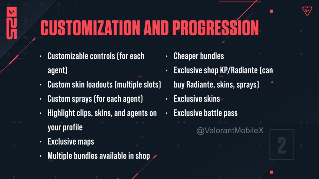 VALORANT Mobile Leaks Customization and Progression