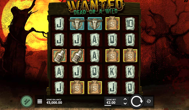 Automat Wanted Dead or a Wild od  Hacksaw Gaming na Mega Dice